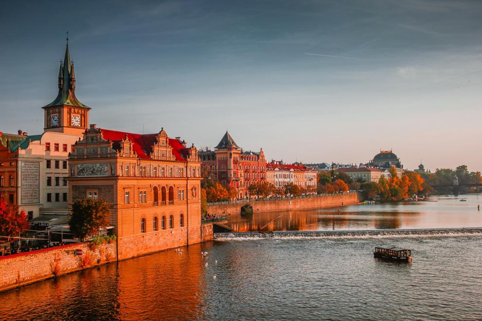 Blick auf Prag von der Karlsbrücke