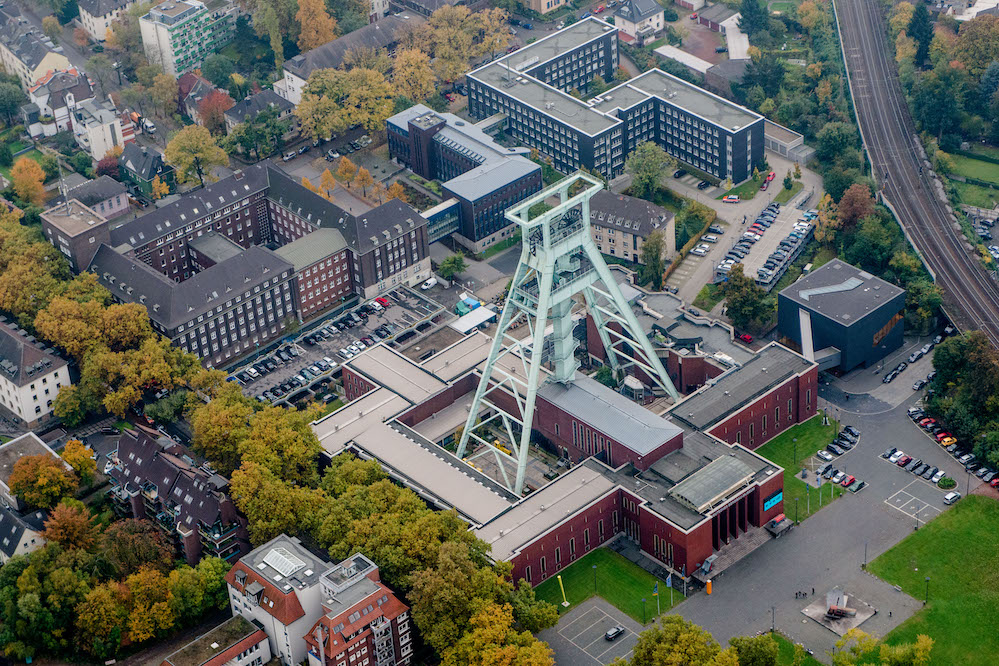 Aerial view Bochum Bergbaumuseum