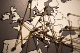 Europa Karte Fäden