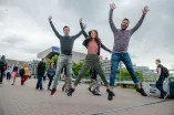 Studierende auf RUB Campus