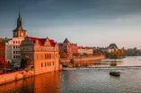 Blick auf Prag von der Karlsbrücke