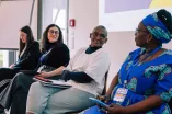Panelist speakingwith each other at the Academic Freedom Forum