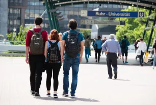 Weg zur Uni Campus Studierende
