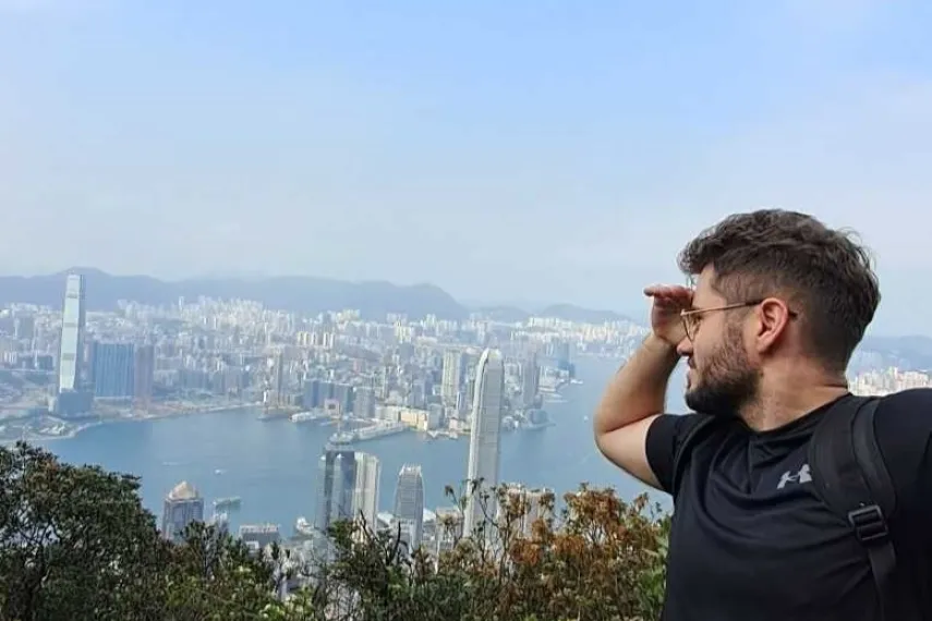 Student blickt auf Taipei