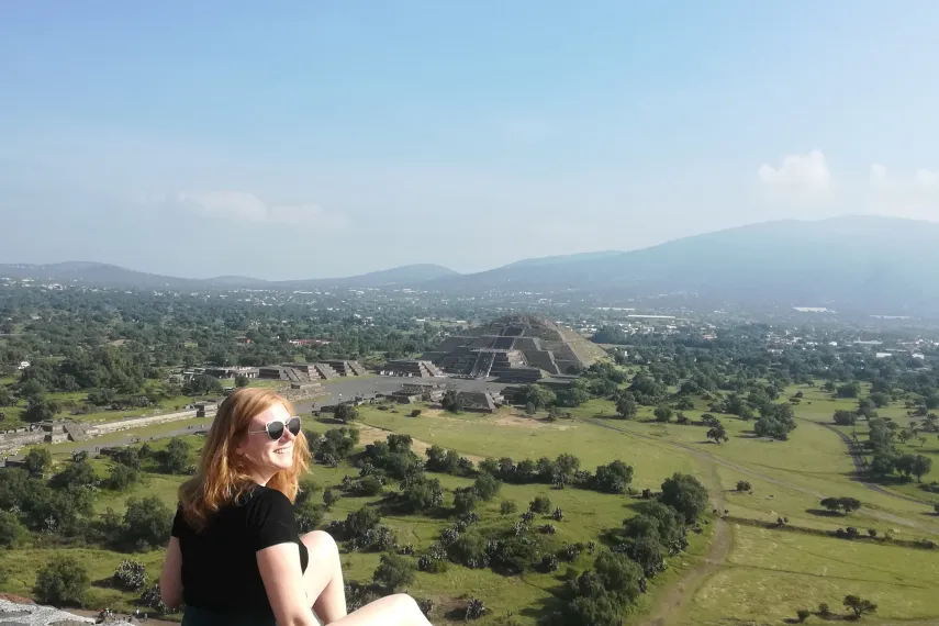 Student Sitting with Great View