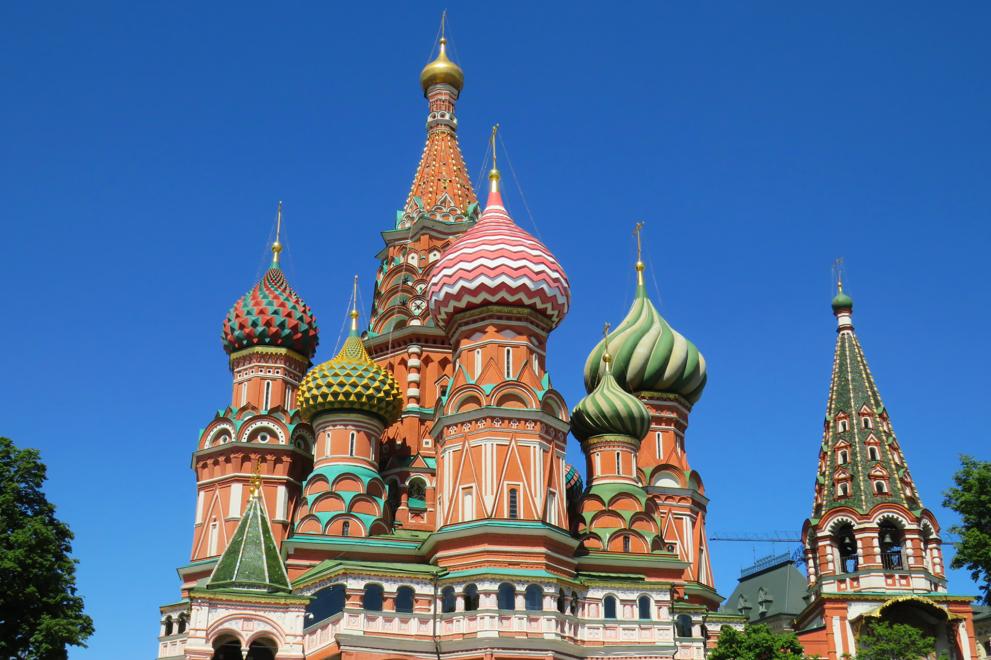Russland Moskau Basilius-Kathedrale