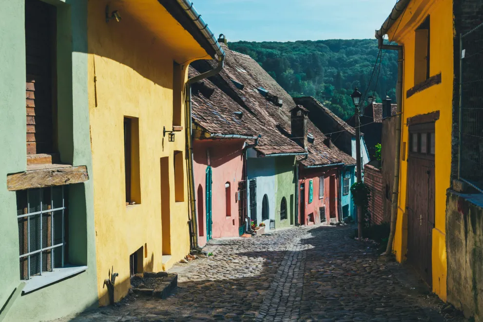 Farbenfrohe Straße in Mexiko