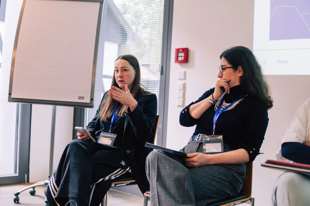 Panelist speaking at the Academic Freedom Forum