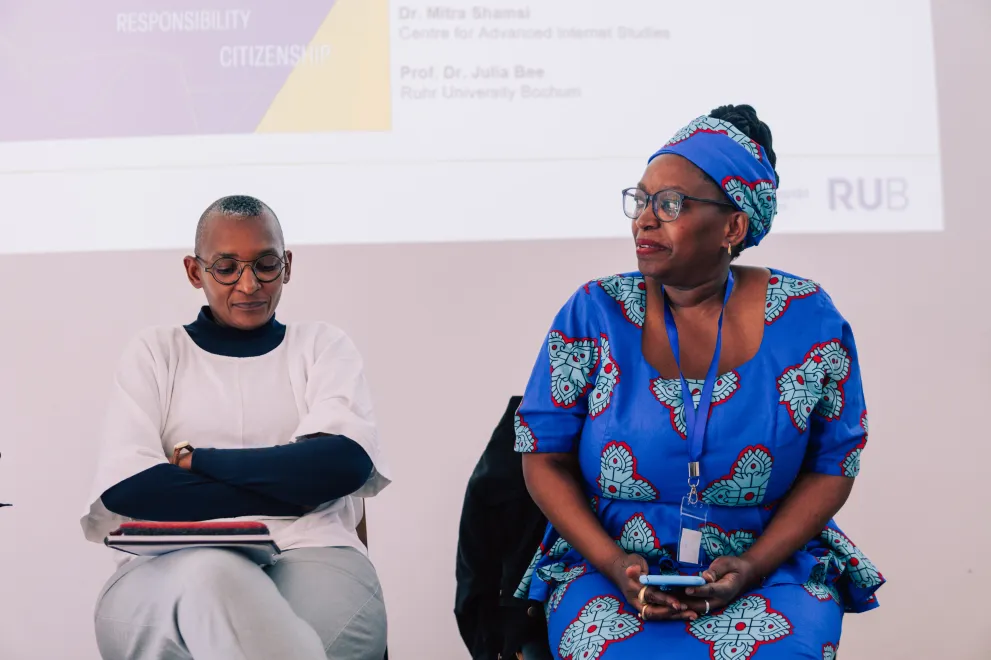 Two Panelists at the Academic Freedom Forum